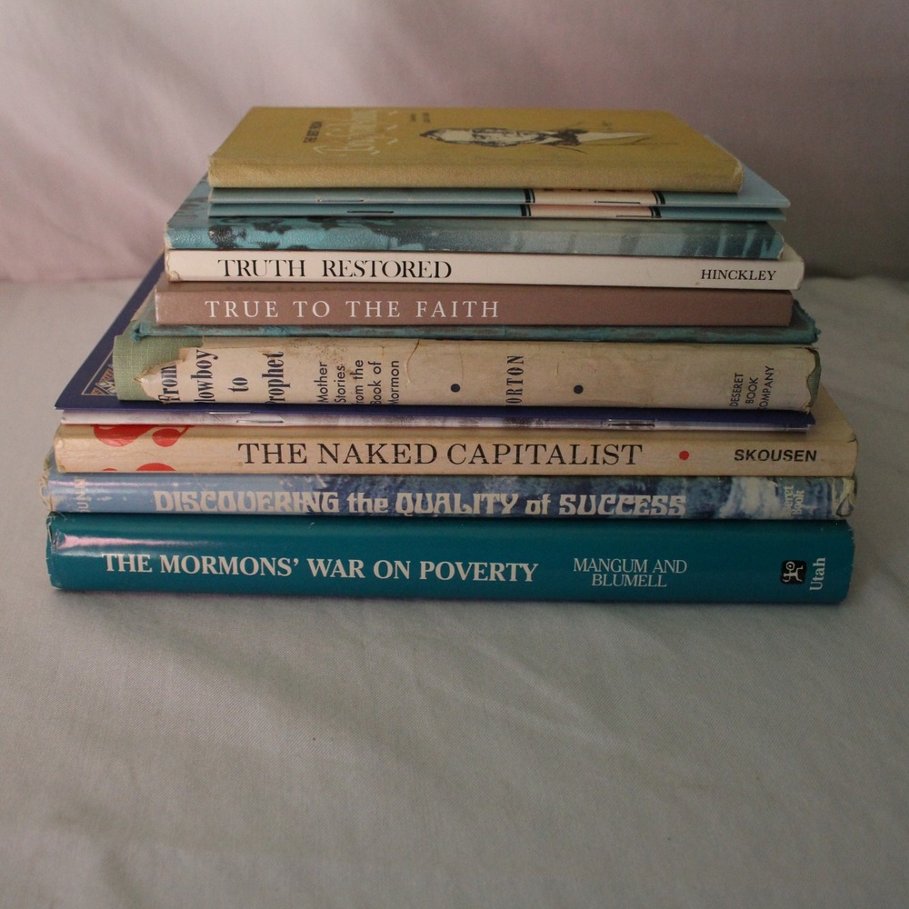 Vintage Mormon LDS Books Lot Deseret Book Church History Theology‎